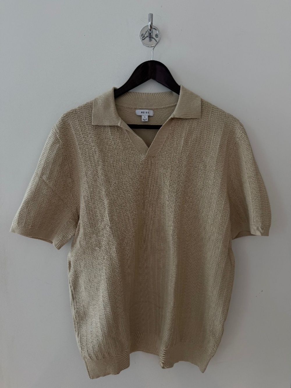 Tan Reiss Knit Polo
